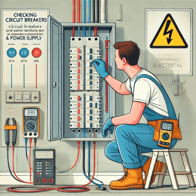 Checking Circuit Breakers and Power Supply